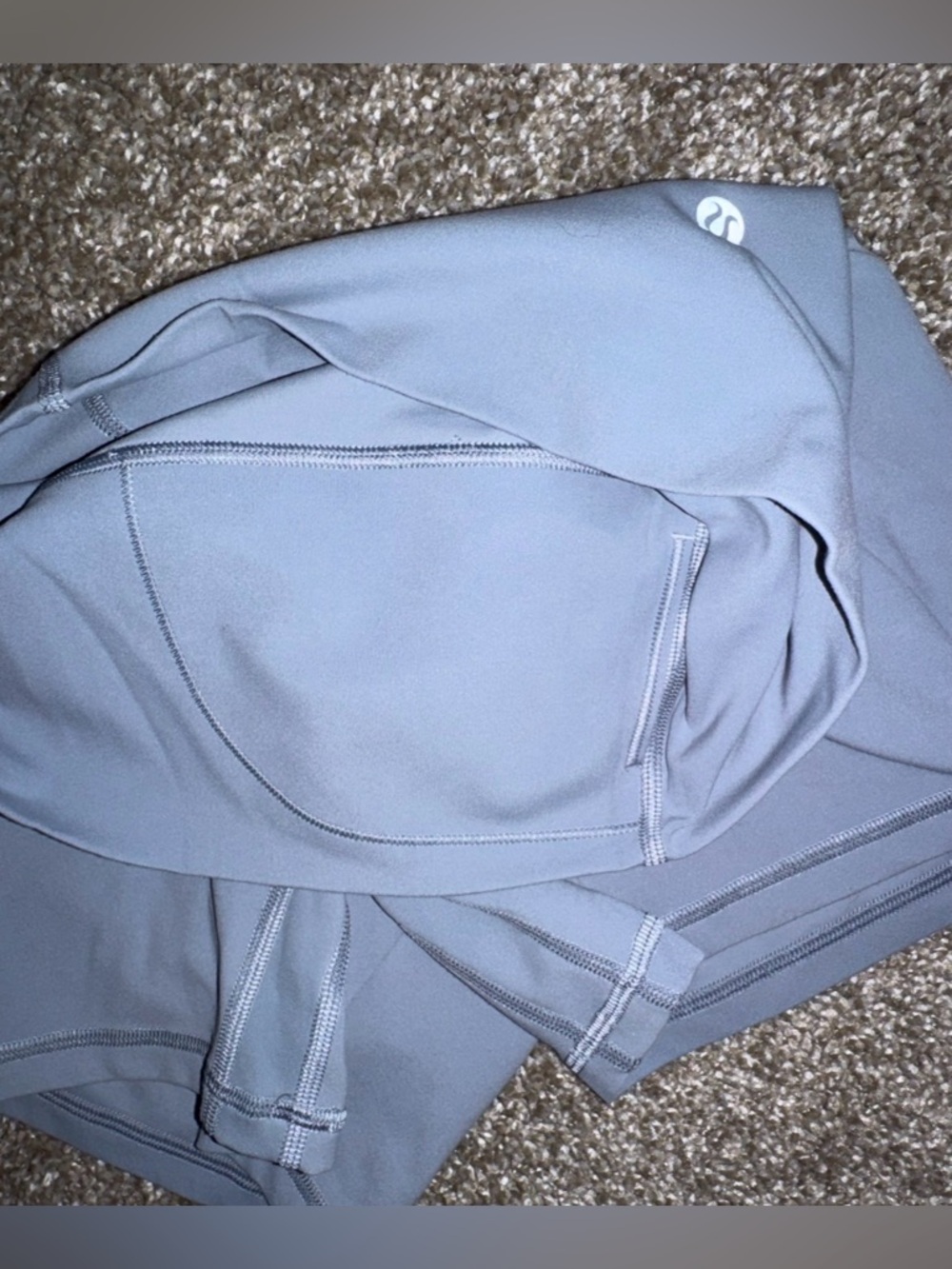 lululemon athletica Light Blue High-Rise Bike Shorts - Picture 3 of 5
